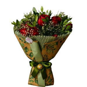 Bouquet rosas cores variadas